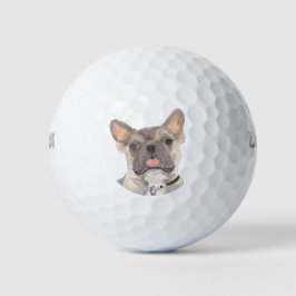 Blue Fawn Frenchie French Bulldog Golfballen
