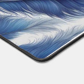 Blue Feather Pattern Art Print Bureaumat (Hoek)