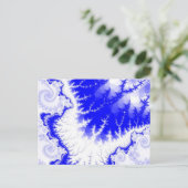 Blue Feathered Star-Briefkaart Briefkaart (Staand voorkant)