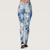 Blue FeatherMo derne Actieve Kleding Yoga Leggings (Achterkant)