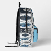 Blue Feathers and Black Ravens Backpack Bedrukte Rugzak (Links)