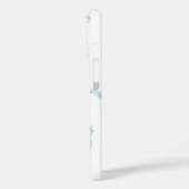 Blue Feathers Rise op Eagles Wings iPhone Case (Achterkant / Links)