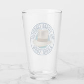 Blue Fedora Chronicles Radio Show Glass Tumbler (Achterkant)