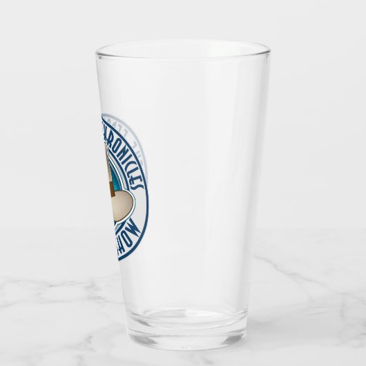 Blue Fedora Chronicles Radio Show Glass Tumbler (Links)