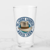 Blue Fedora Chronicles Radio Show Glass Tumbler (Voorkant)