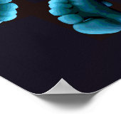 Blue Feet Art Poster (Hoek)
