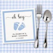 Blue Feet Baby Boy Shower Servet
