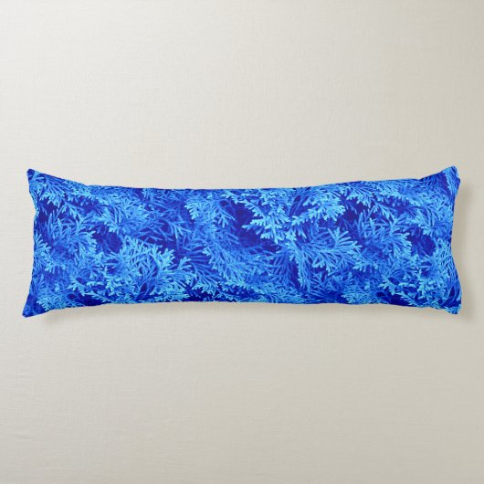 Blue Fern Lichaamskussen (Voorkant)