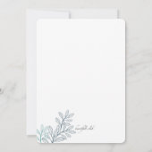 Blue Ferns foto uitnodiging (Achterkant)