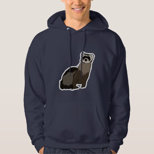 Blue Ferret Hoodie (Voorkant)