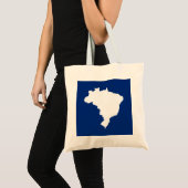Blue Festive Brazilië Tote Bag (Voorkant (product))