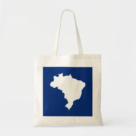 Blue Festive Brazilië Tote Bag (Voorkant)