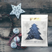 Blue Festive kersttree Favor Bag Bedankzakje