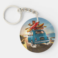 Blue Fiat Car