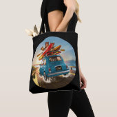 Blue Fiat Car Tote Bag (Dichtbij)