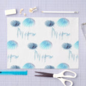 Blue Fiesta Fireworks Print Tissue Paper Tissuepapier (Craft)