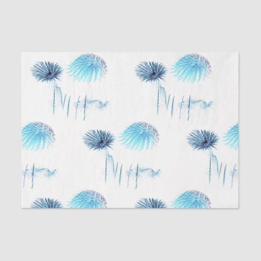 Blue Fiesta Fireworks Print Tissue Paper Tissuepapier (Voorkant)