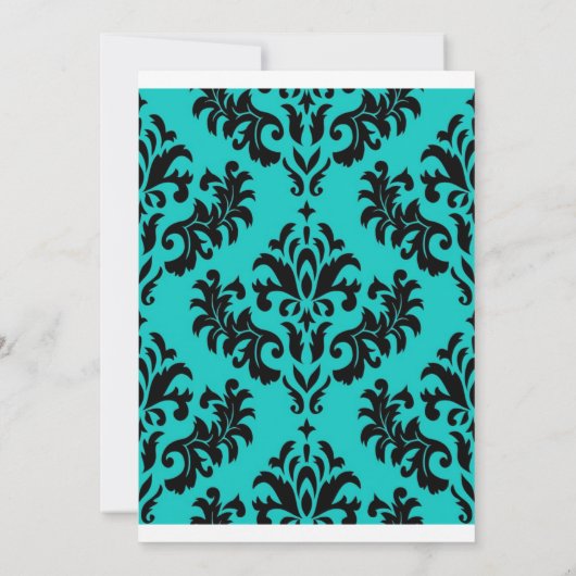 Blue Final Fling Bachelorette Party Invitation Kaart (Achterkant)