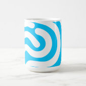 Blue Fingerprint Biometric Security Koffiemok (Center)