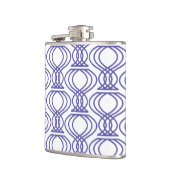 Blue Finial Pattern Heupfles (Links)