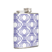 Blue Finial Pattern Heupfles (Rechts)