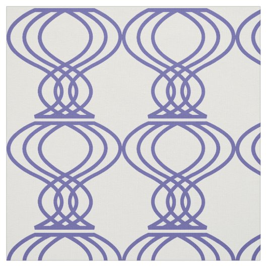 Blue Finial Pattern Stof (Swatch)