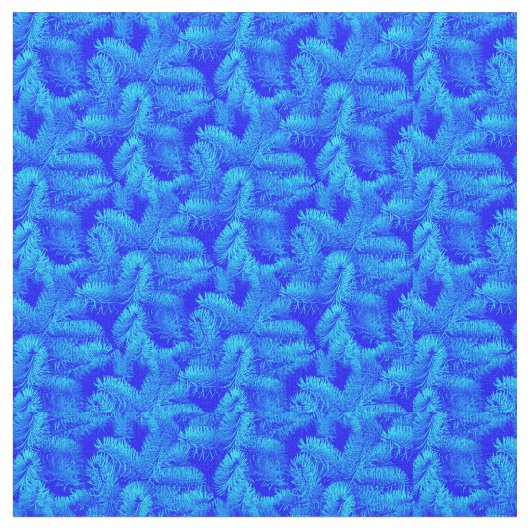 Blue Fir Cotton Stof (Close Up)