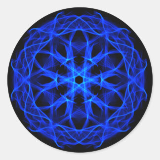 Blue Fire Abstracte Sticker