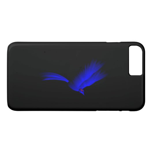 Blue Fire Bird Case-Mate iPhone Case (Achterkant (Horizontaal))