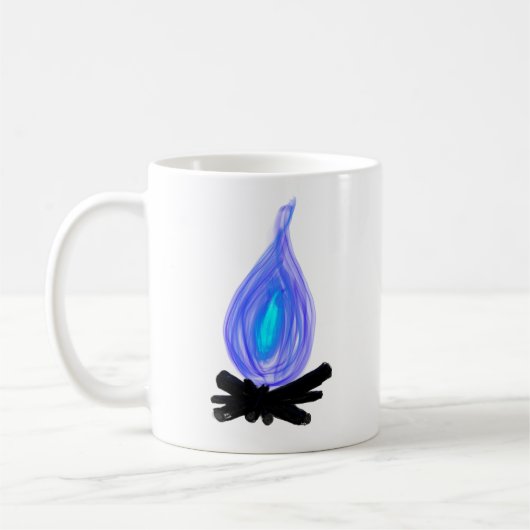 Blue Fire Cup Koffiemok (Links)