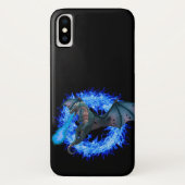Blue Fire Dragon Flames Fantasy Case-Mate iPhone Case (Achterkant)