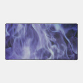 Blue Fire Flames Art Desk Pad (Voorkant)