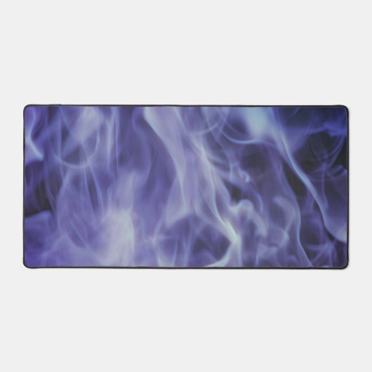 Blue Fire Flames Art Desk Pad (Voorkant)