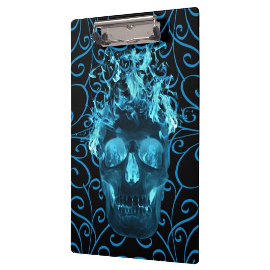 Blue Fire schedel klembord (Links)
