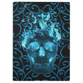 Blue Fire schedel klembord (Achterkant)