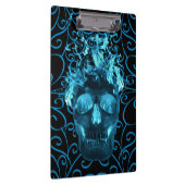 Blue Fire schedel klembord (Rechts)
