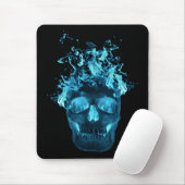 Blue Fire Skull-Muismat Muismat (Met muis)