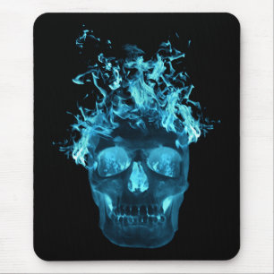 Blue Fire Skull-Muismat Muismat