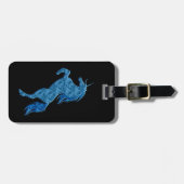 Blue Fire Unicorn Bagagelabel (Voorkant horizontaal)