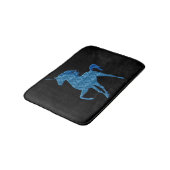 Blue Fire Unicorn Bath Mat (Gekanteld)