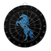 Blue Fire Unicorn Dart Board Dartbord (Voorkant)