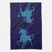 Blue Fire Unicorn Kitchen Towel Theedoek (Verticaal)