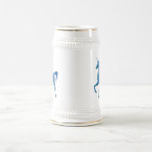 Blue Fire Unicorn Stein Bierpul (Center)