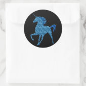 Blue Fire Unicorn Stickers (Tas)