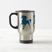 Blue Fire Unicorn Travel Mug Reisbeker (Links)