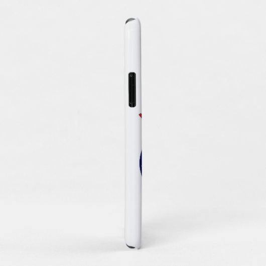 Blue Firefighter Badge Logo Persoonlijk Case-Mate iPhone Case (Achterkant/rechts)