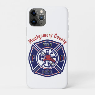 Blue Firefighter Badge Logo Persoonlijk Case-Mate iPhone Case