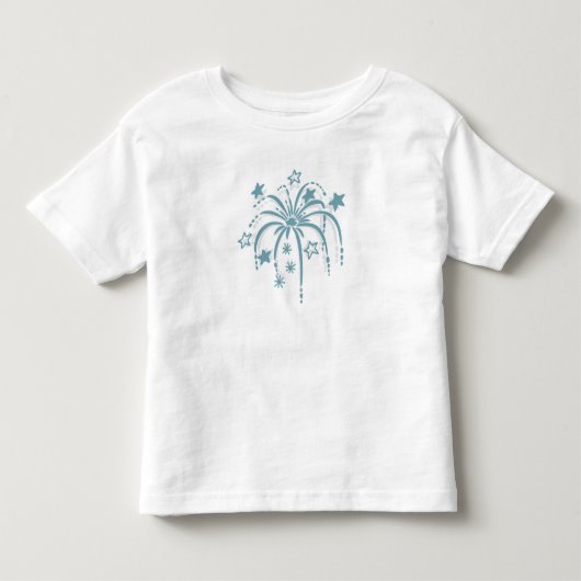 Blue Fireworks Patriotic, 4 juli Shirten Kinder Shirts (Voorkant)