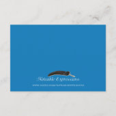 Blue Fish and Coral Wedding Insert Informatiekaartje (Achterkant)