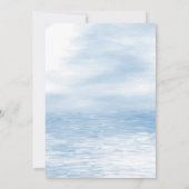 Blue Fish Baby shower Invitation Kaart (Achterkant)